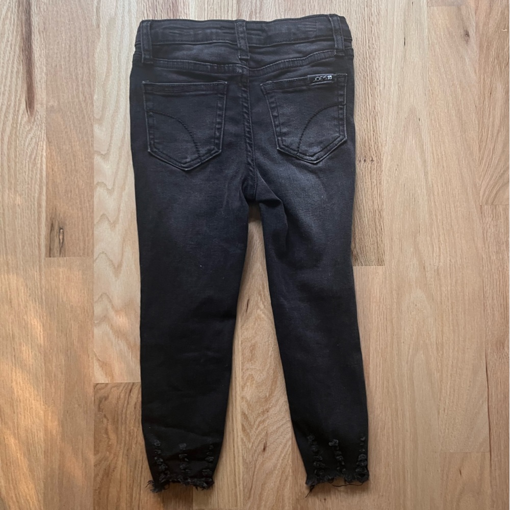 Joe’s Kids' The Rocker Raw Hem Ankle Skinny Jeans - Black, 3T - Picture 2 of 6